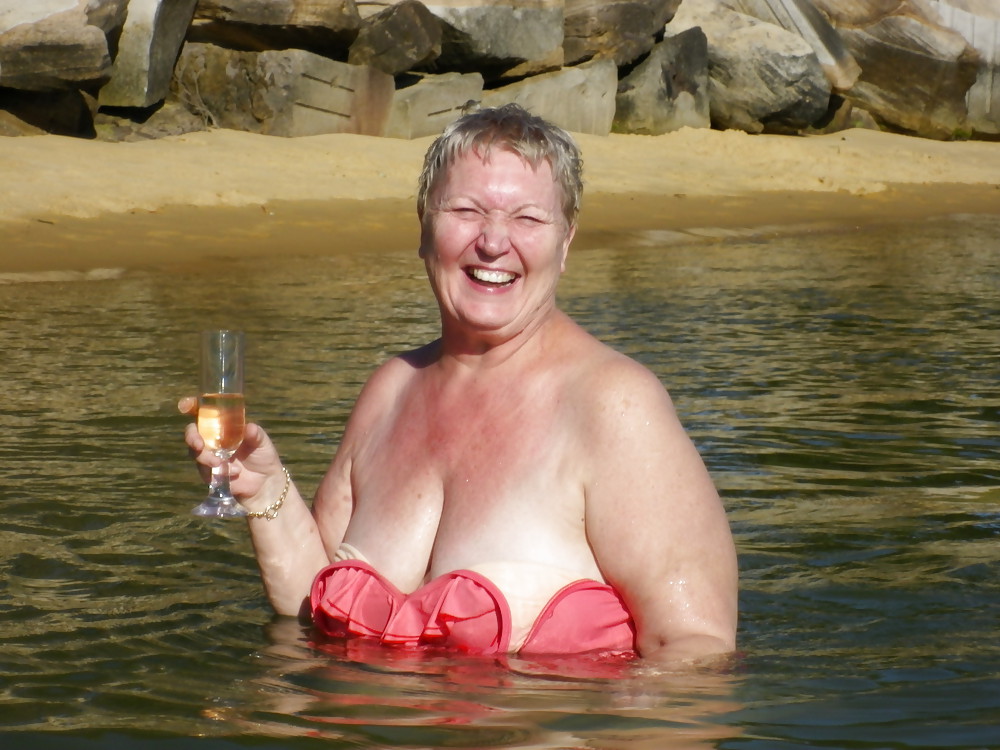 Porn image Older women in swimsuit.