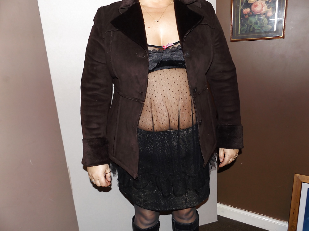 Porn image winter coat getting ready for car park