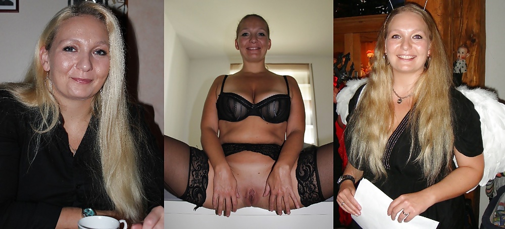 Porn image happy dressed, horny undressed