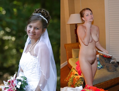 Porn image Real Amateur Brides Dressed Undressed 16