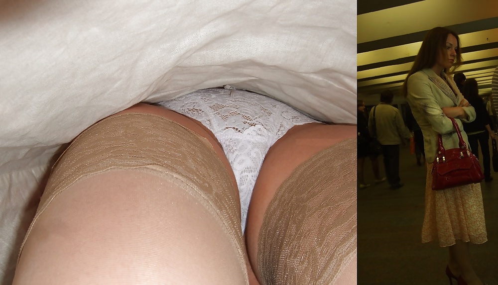 Voyeur Under The Skirts In The Moscow Metro