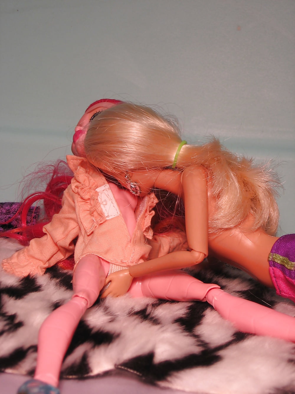 Barbie and monster high threesome