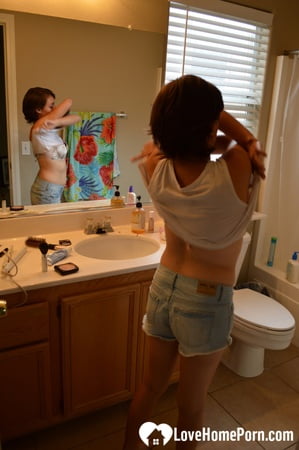 my roommate gets recorded in the bathroom         