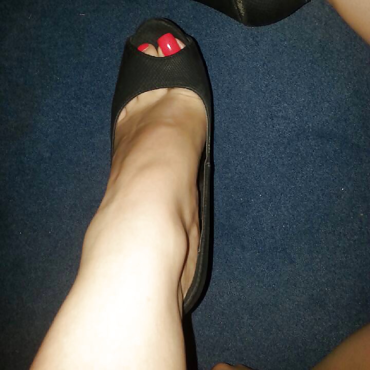 Porn image Red toes sexy feet