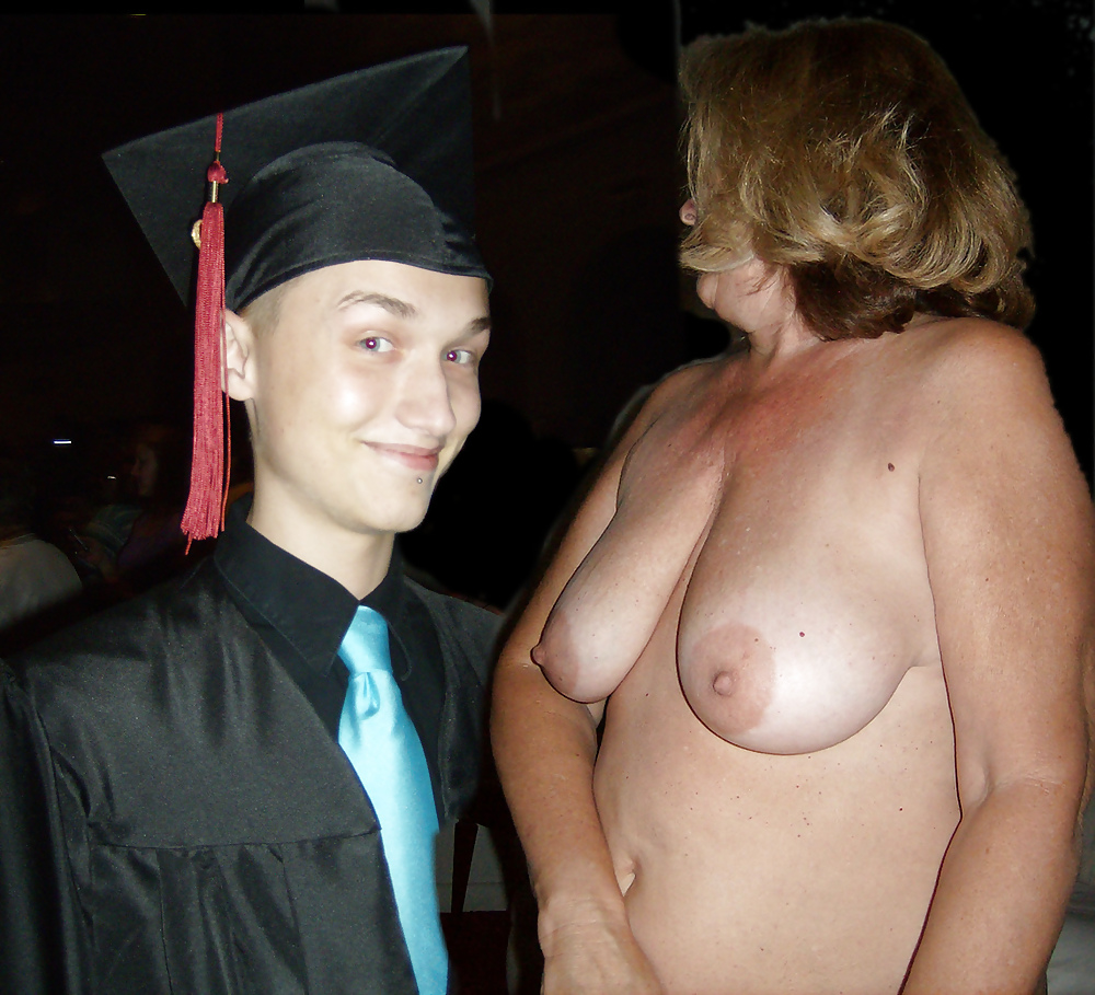 Real Mother With Big Tits Blows Son