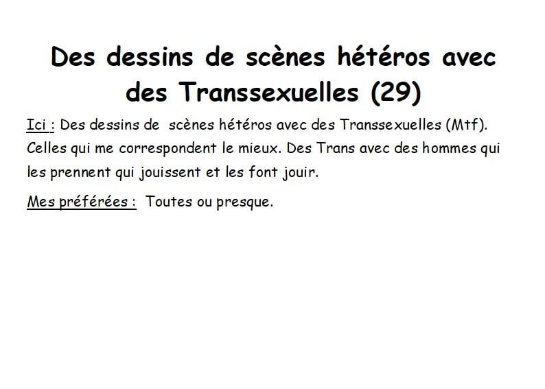 Scenes Trans Heteros Dessins - 23 Photos 