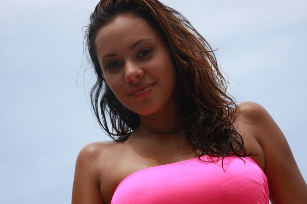 Cute tanned latina Gabrielle bikini posing nude outdoors- 95  