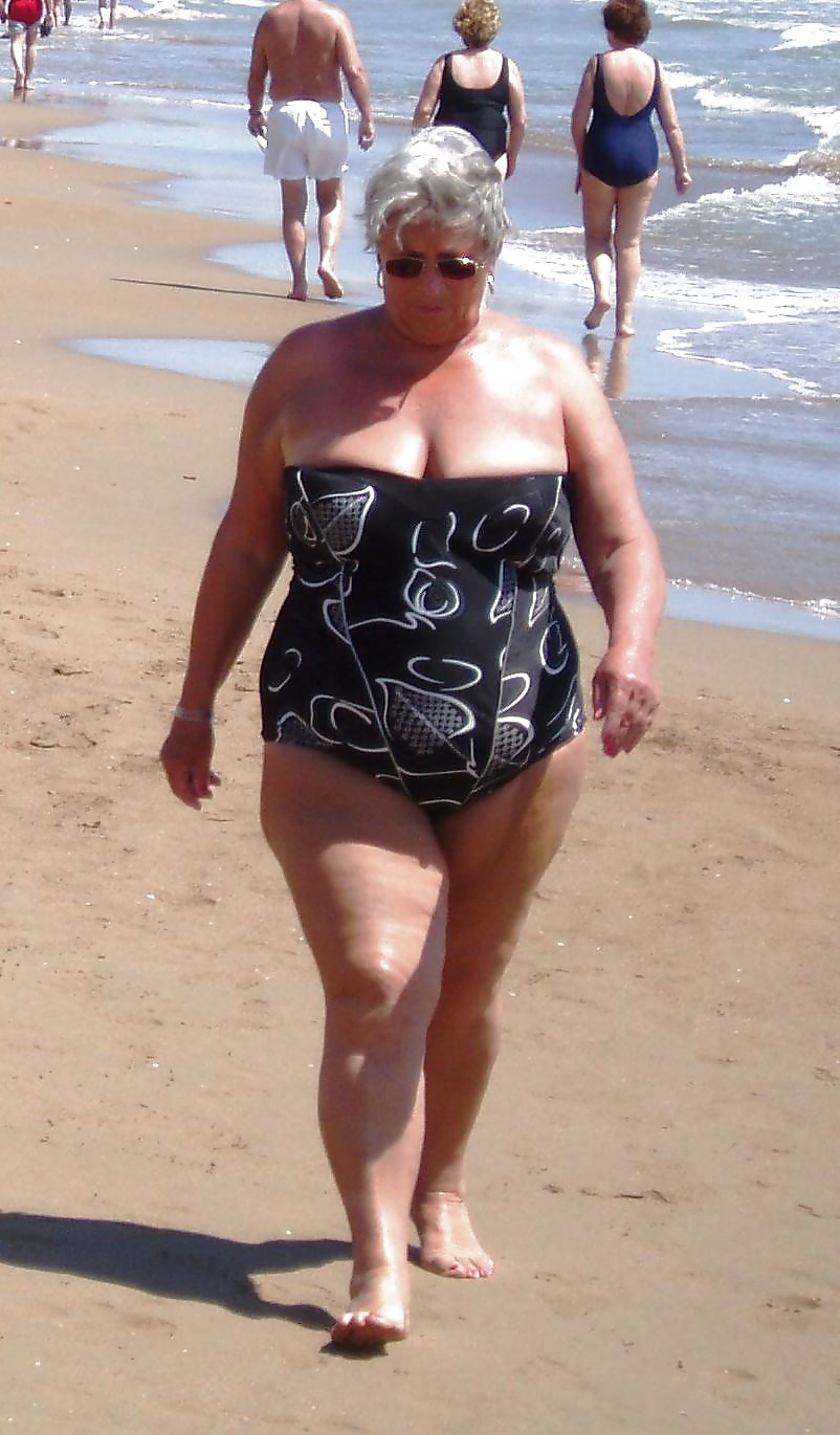 Porn image Grannies on beach