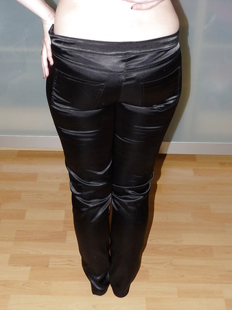 wifes Xtrem satin silky shiny wetlook pants