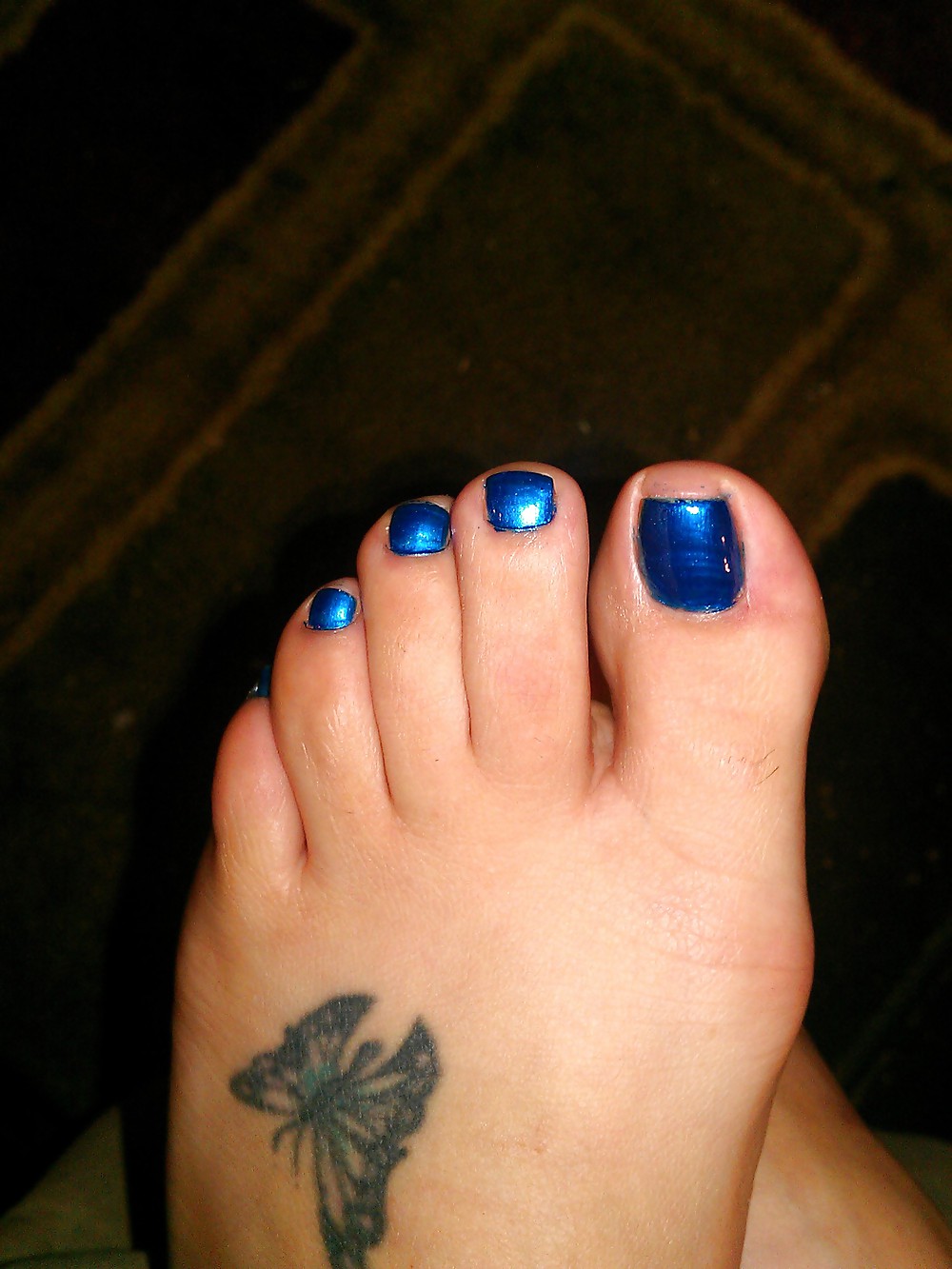 Porn image blue toes