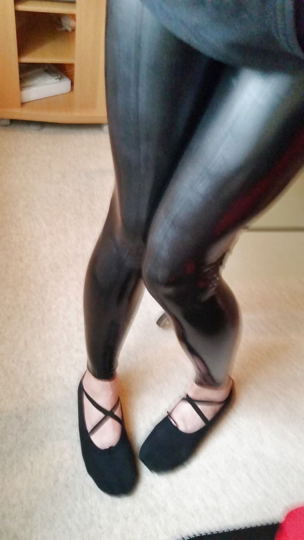 Porn image Latex Leggings Ballet