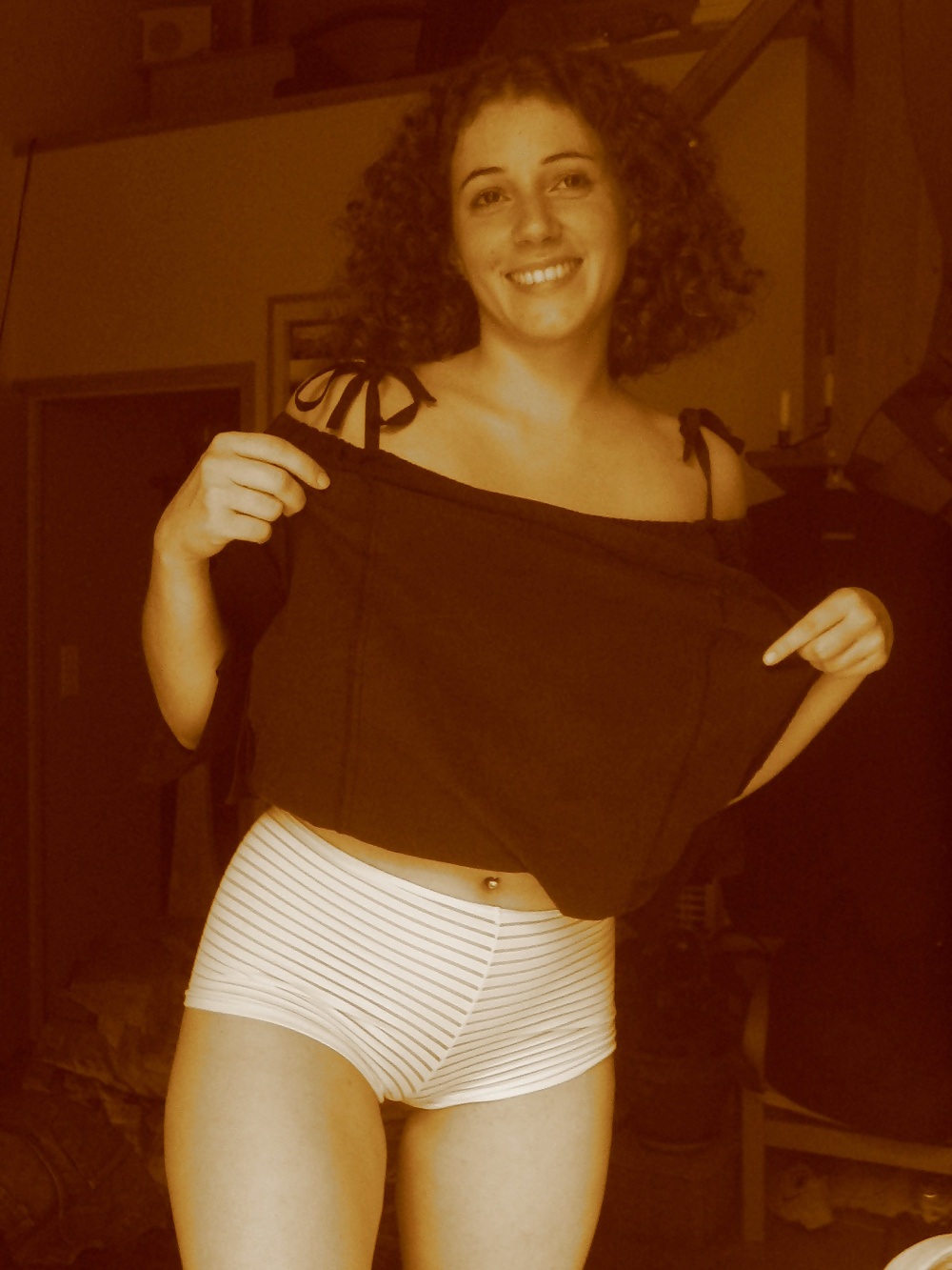 Porn image Celine sepia collection