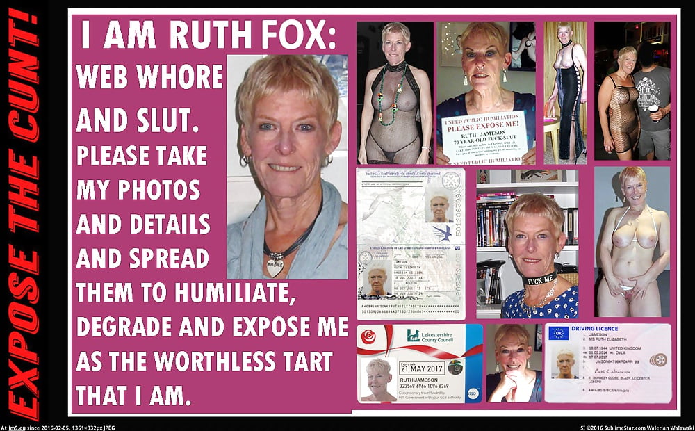 Porn image Ruth Jameson Exposed Whore