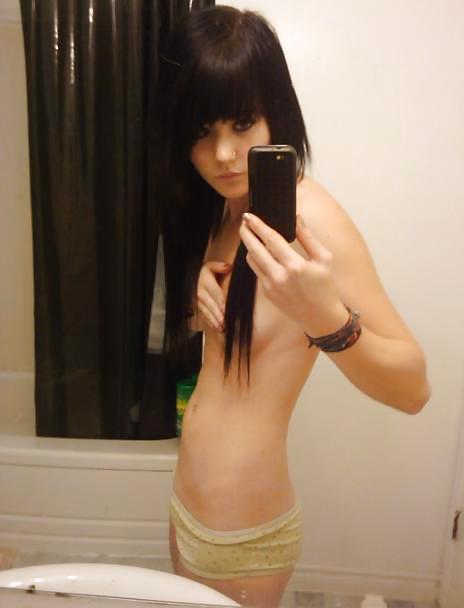 Porn image The Beauty of Amateur Skinny College Teens Self Pic
