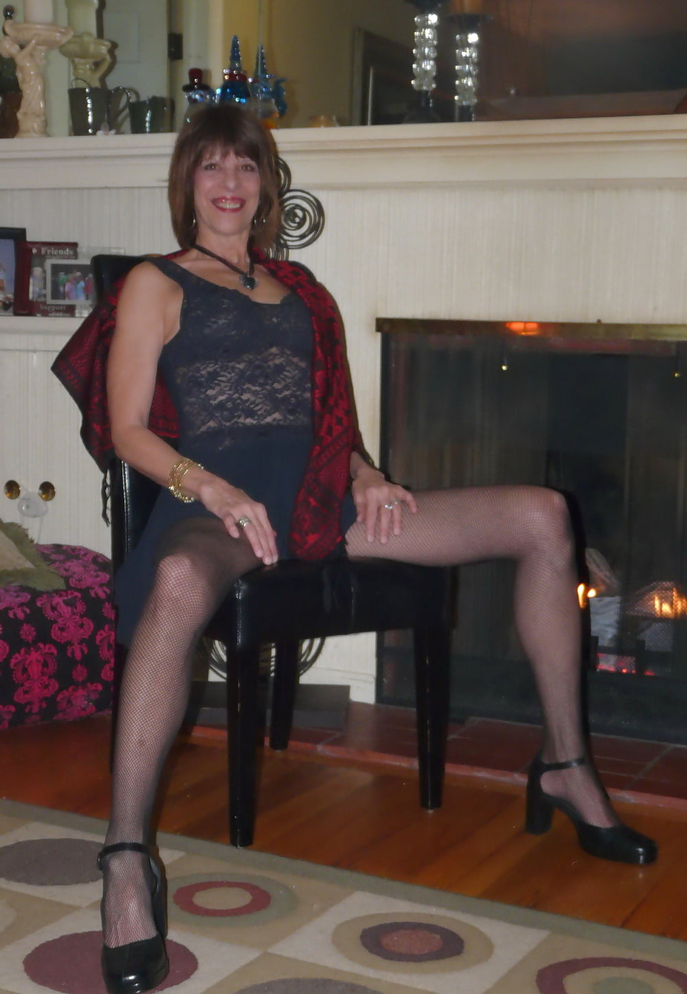 Porn image Amateurs in bodystocking fishnet seethru 1