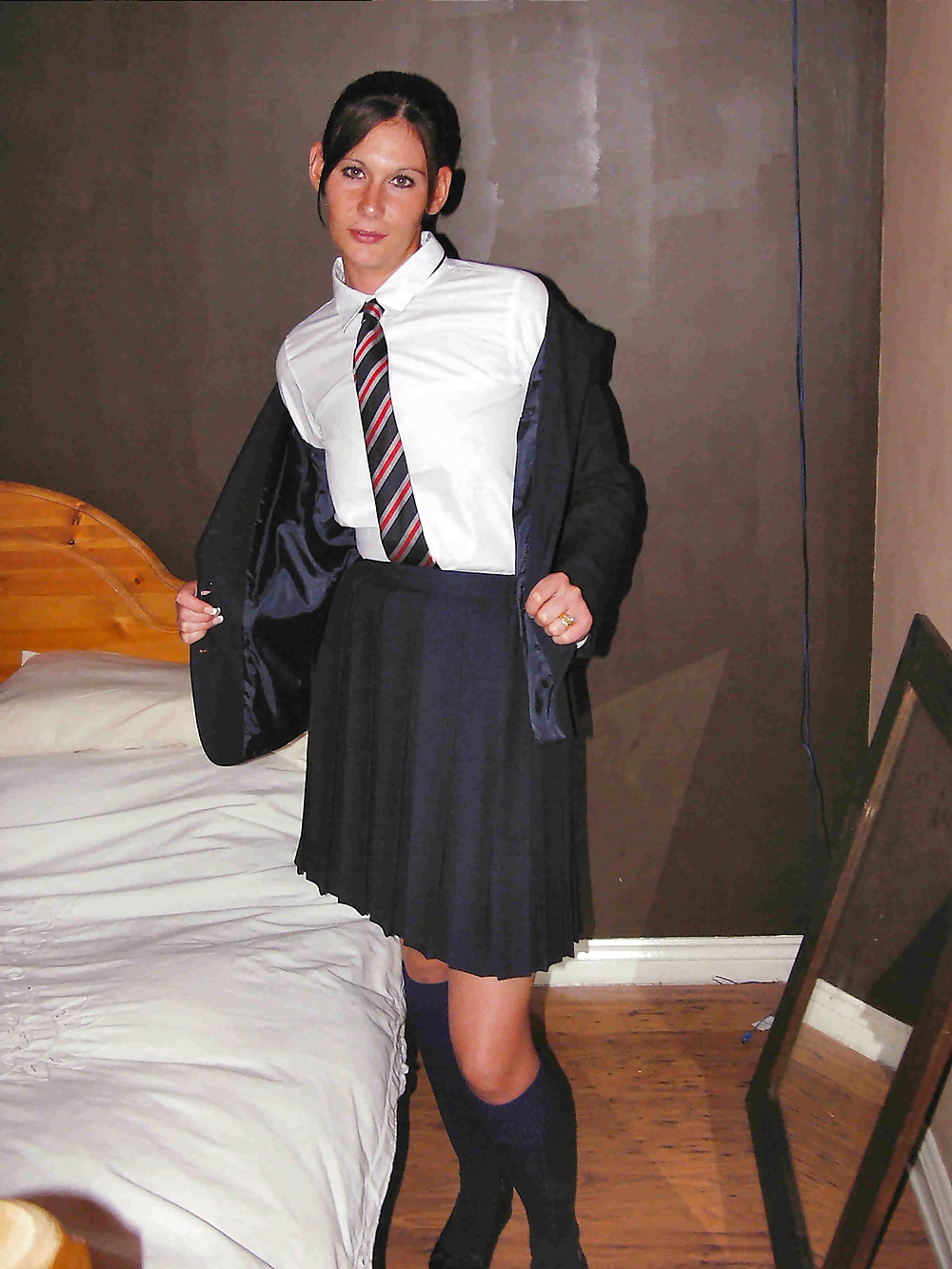 Porn image The Horny Milf dressed as Schoolgirl