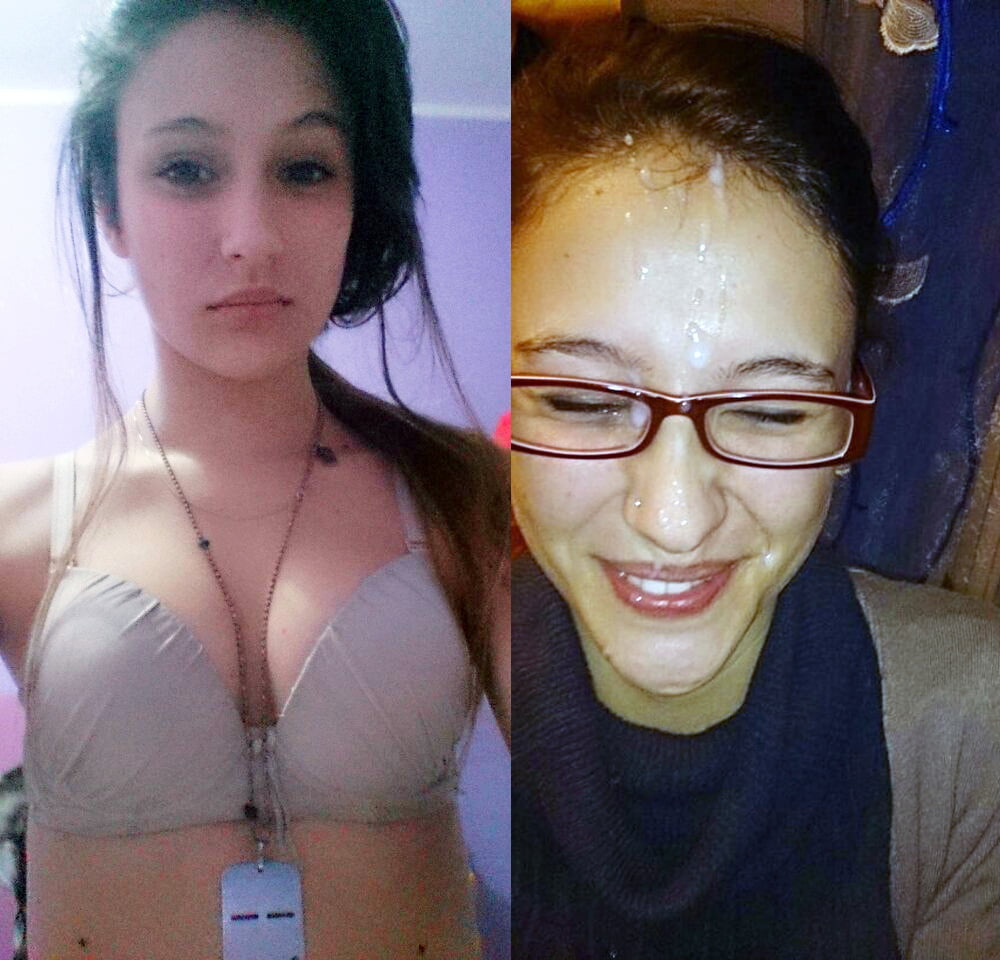 Porn image amateur before and after facial cumshot