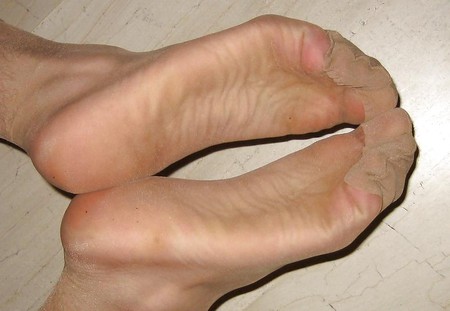 my nylon soles-feet-2