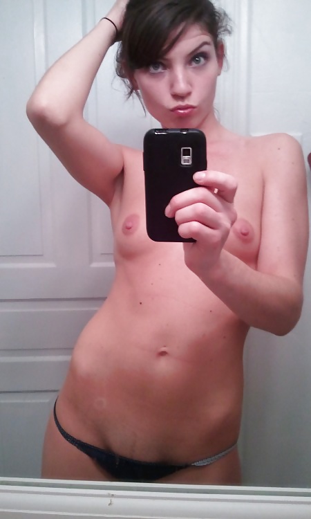 Porn image Some crappy topless selfies