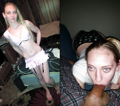 Porn image Before And During Blowjob #5