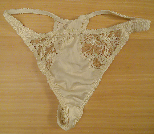 Porn image Panties from a friend - white