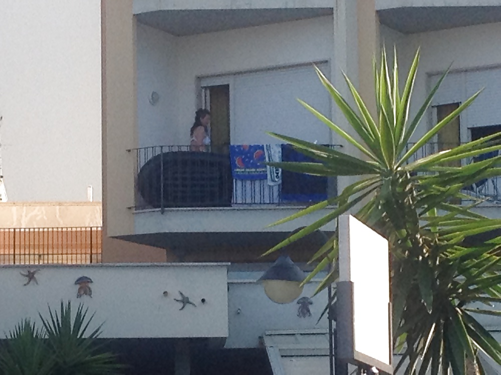 Porn image hotel balcony voyeur