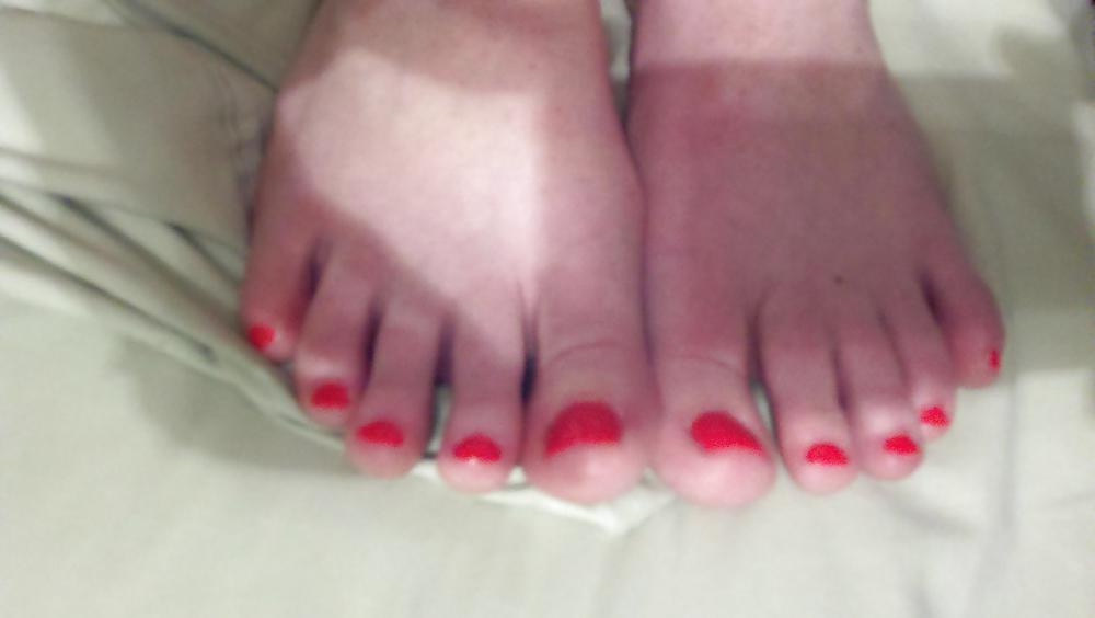 Porn image My redhead friend's feet and toes