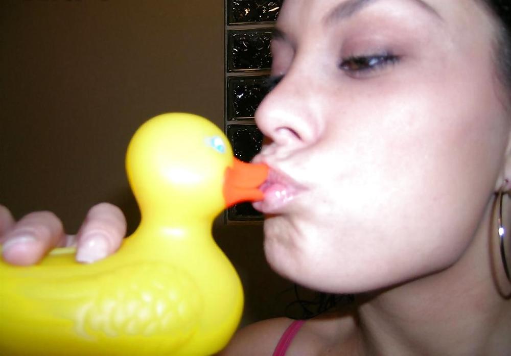 Porn image Nice brunette and her little sextoy