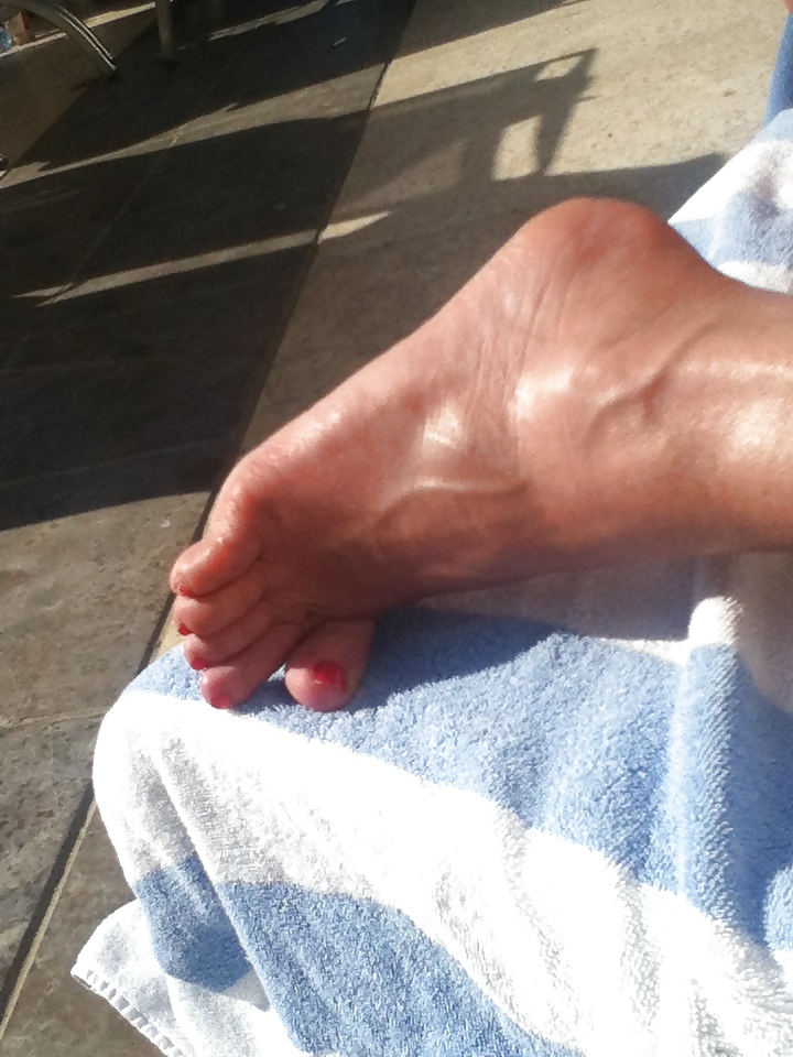 Porn image My wife's feet - comments please
