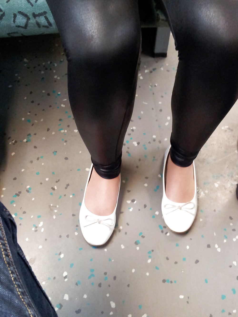 Porn image Wifes well worn stinky Ballerinas Flats shoes