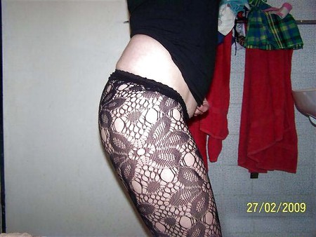 N. C. - She loves her black pantyhose