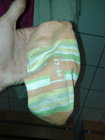 cum on colleague socks