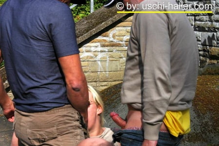 blonde cum slut dany sun fucking outdoor         