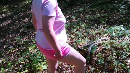 getting naked in the woods         