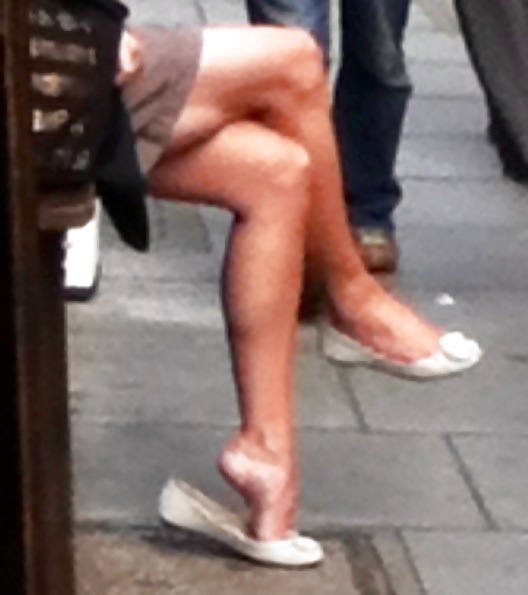 Porn image Candid legs and feet from trip to London