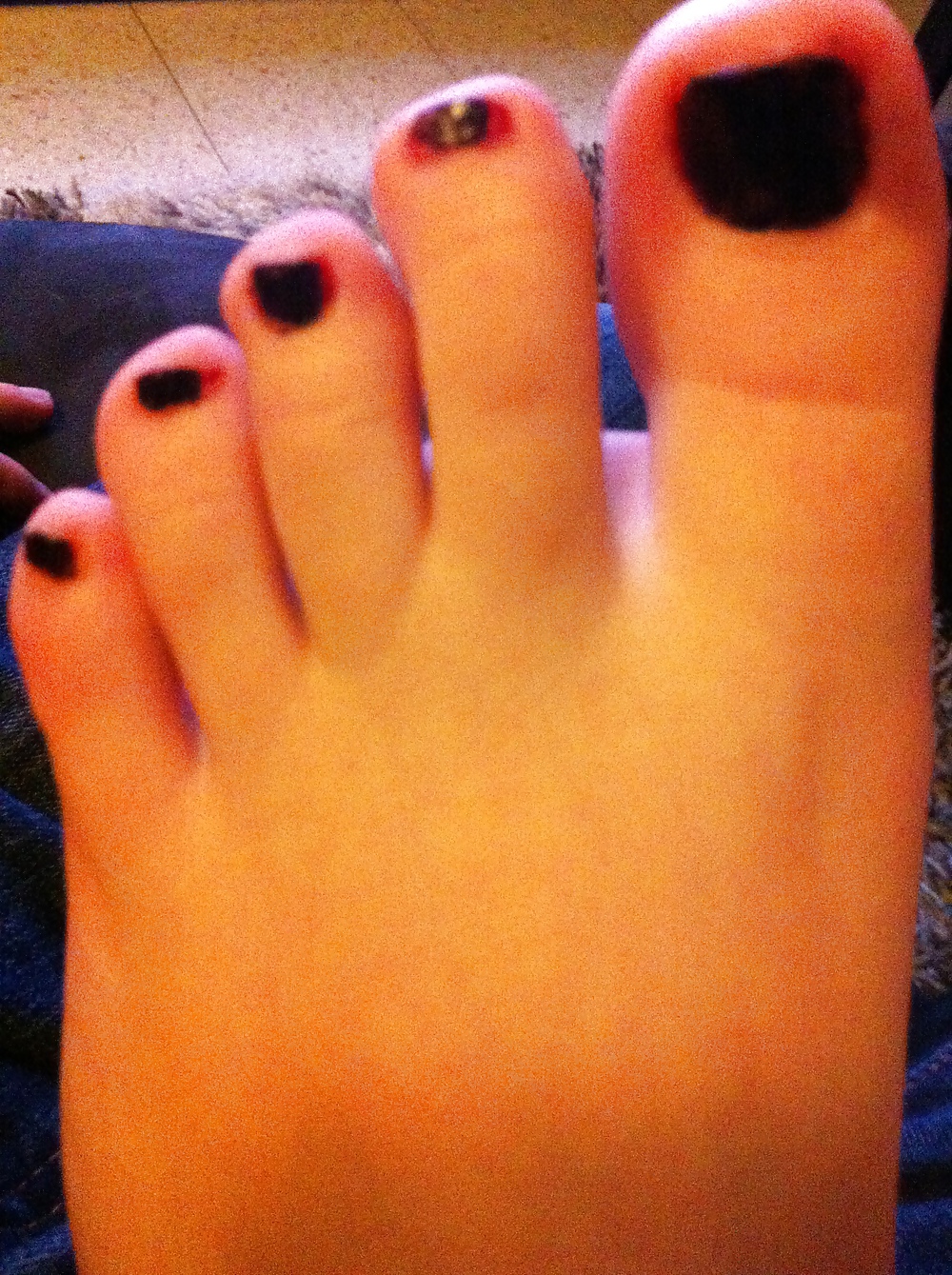 Porn image black toes!