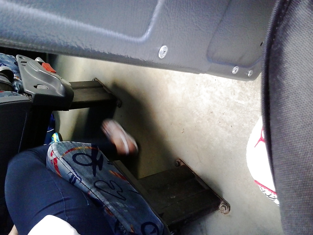 Porn image Feet Met in the Bus