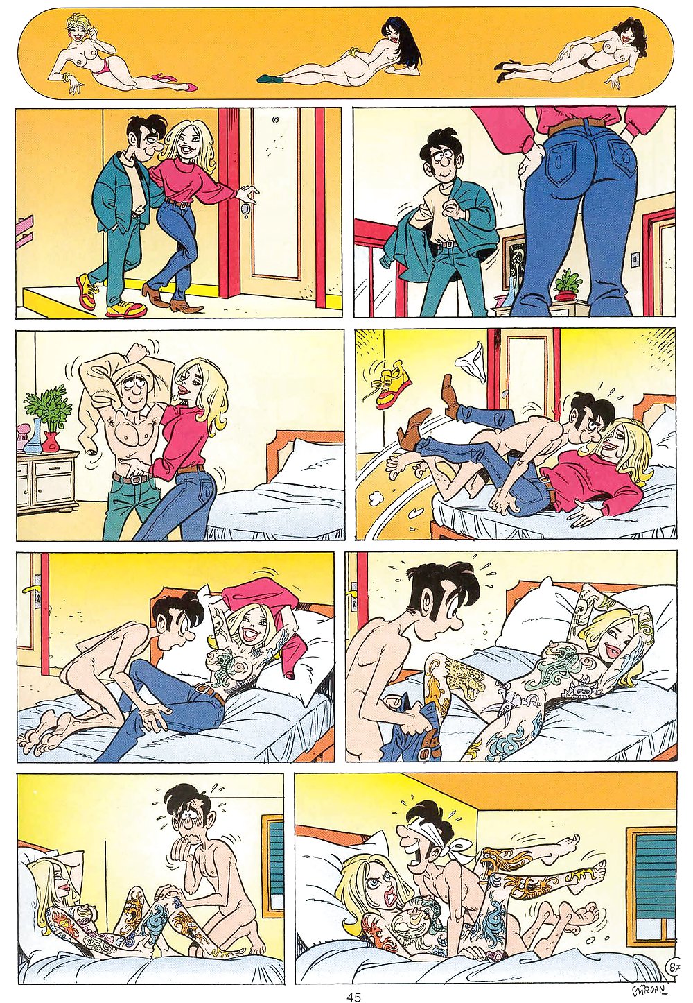 Sex comic strips