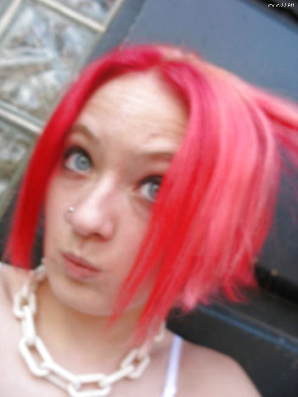 Porn image Stolen Pics - Busted Emo Slut Part 1