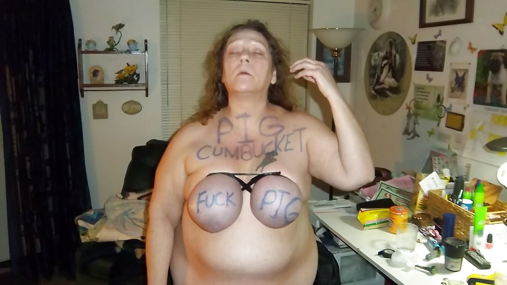 Porn image More Marisa tit tying and bodywriting