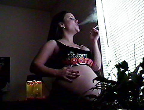 Porn image Pregnant  Smoking 2