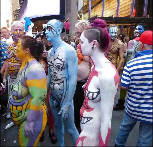 Porn image I  LOVE NEW YORK  PART 2 !!  Body Painting in Times Square