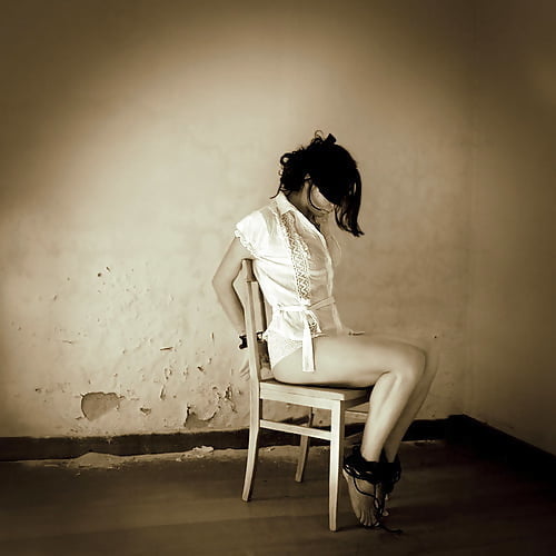 Helpless and tied to a chair - 197 Photos 