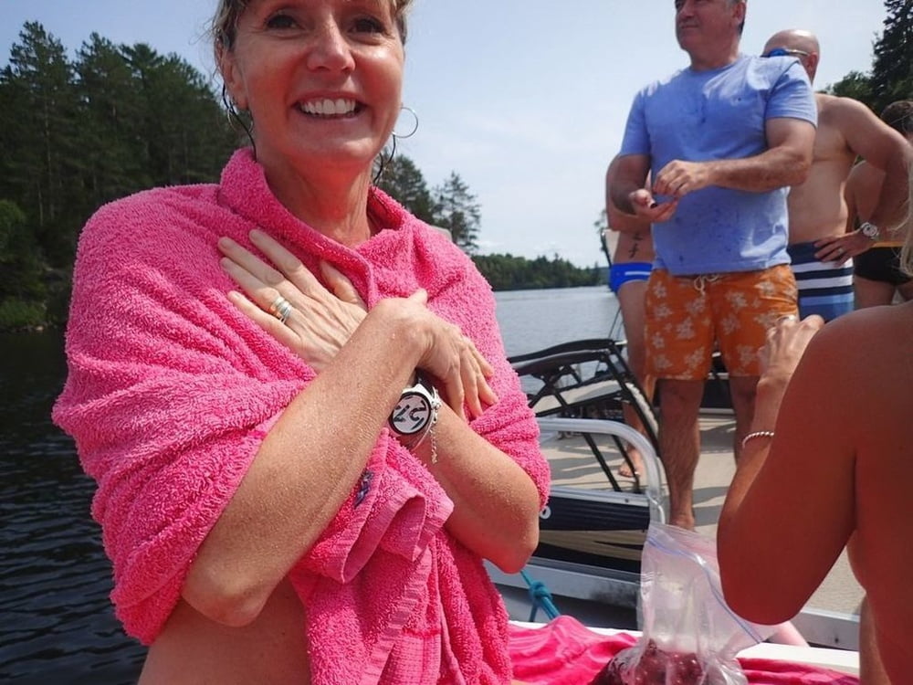 Several couples, partying on a boat - 60 Photos 