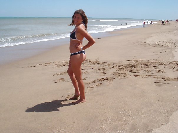 Porn image Candi, young hot girl at beach