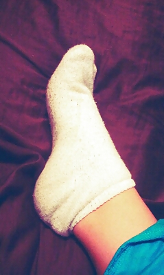 Porn image JUST WHITE ANKLE SOCKS