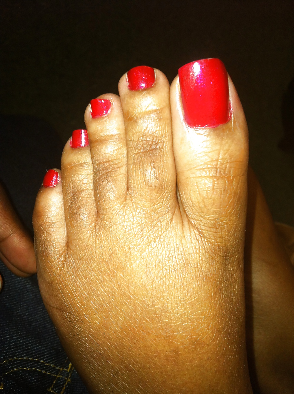 Porn image Red Toes FJ