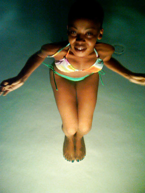 Porn image naked in the pool