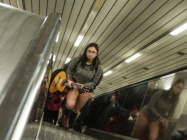 Porn image World Wide Strip Down For No Pants Subway Ride Day 2015