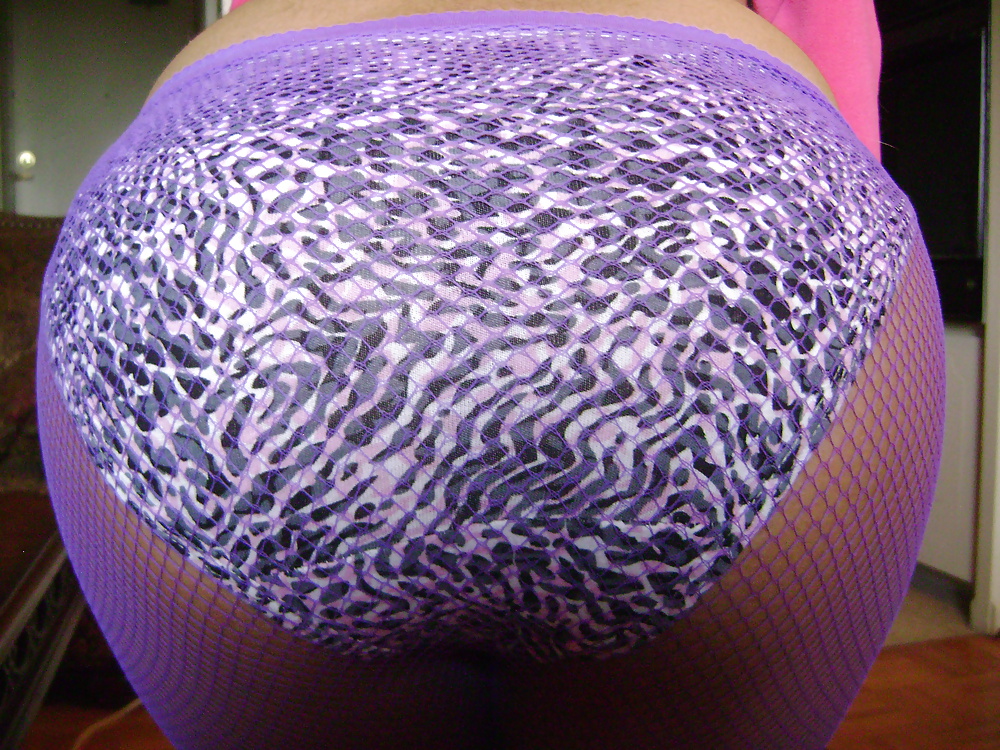 Porn image Purple Stocking Tease